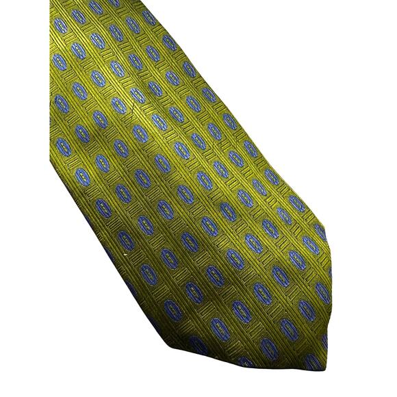 Vintage Green Evan Picone 80s Silk Necktie - Picture 2 of 5